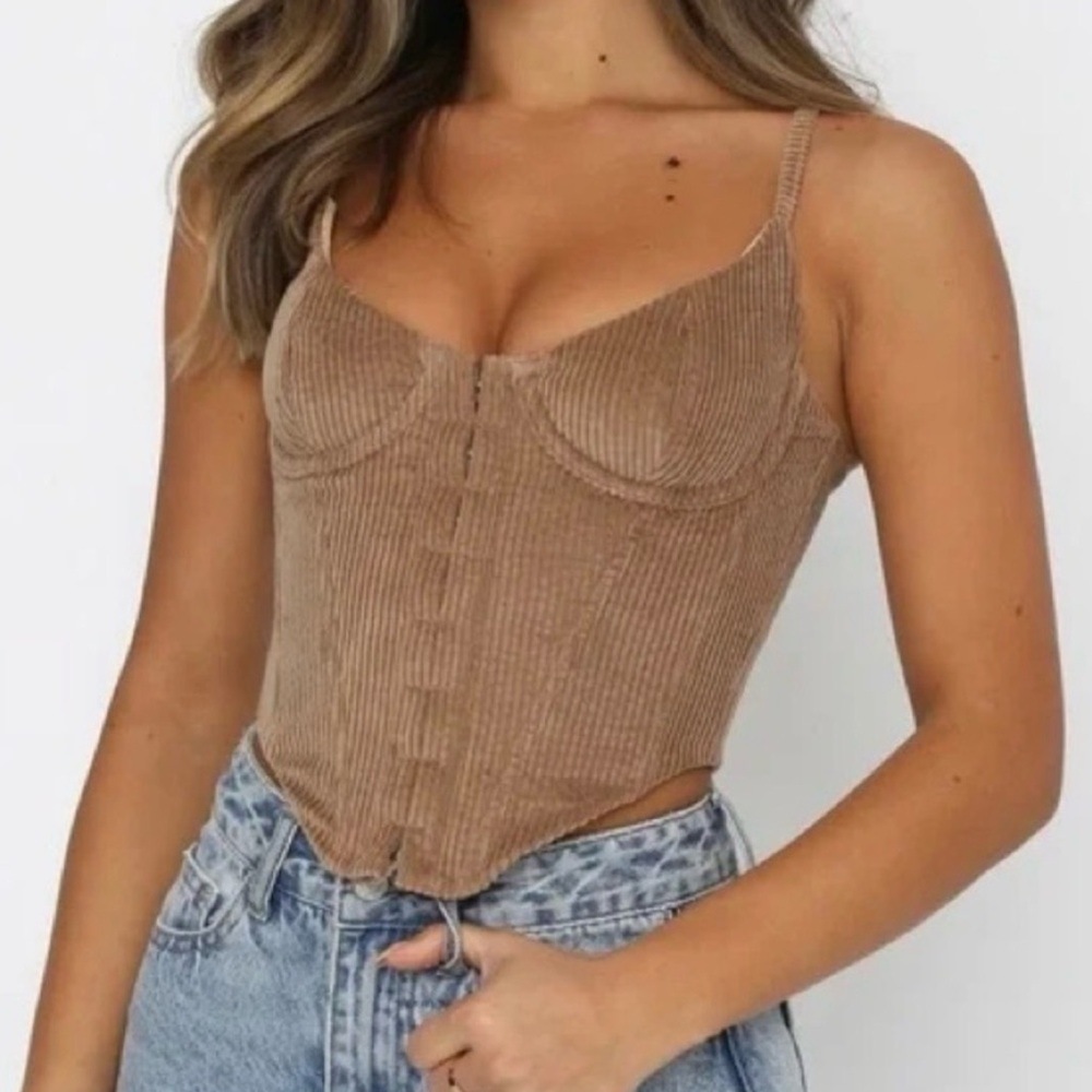 White Fox No Shade Bustier Corset Top NWT